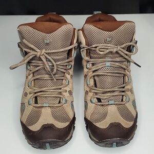Merrell Brown and Tan Athletic Shoes with Ankle Support